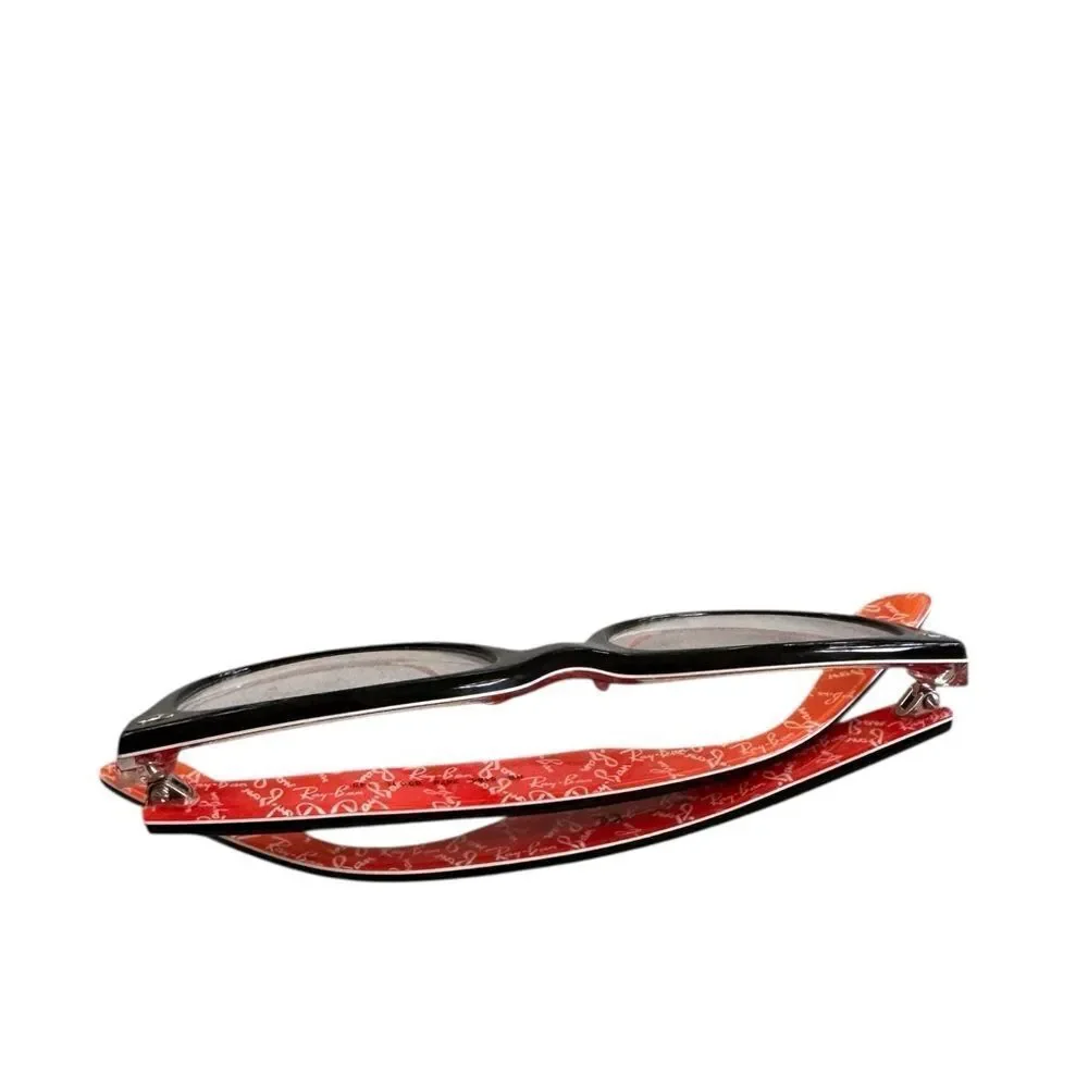 Ray-Ban Eyeglasses Frames RB5184 2479 Black Orange Round Full Rim with case